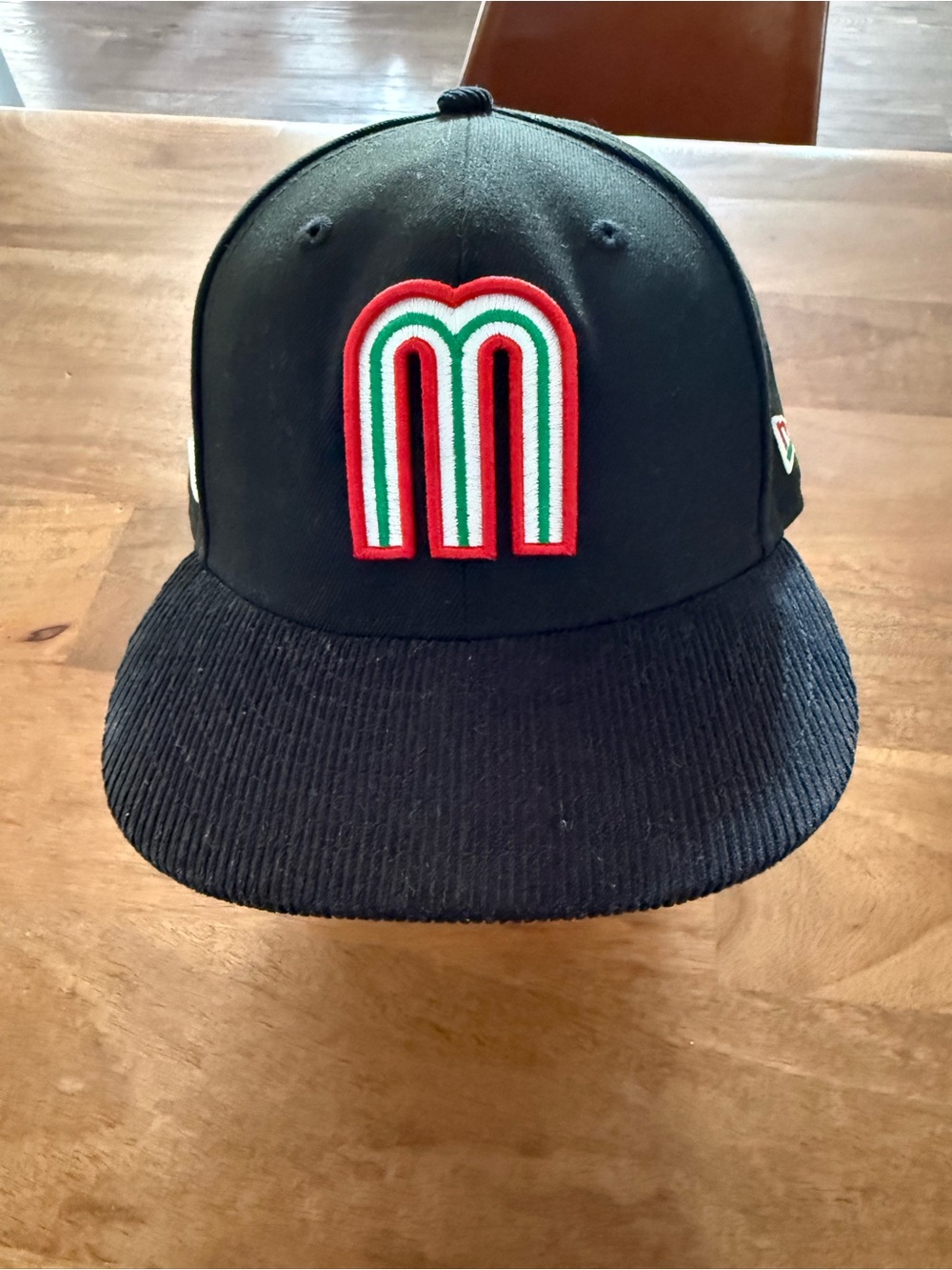 New Era Fitted Mexico World Baseball Classic Black With Corduroy Brim 7 5/8